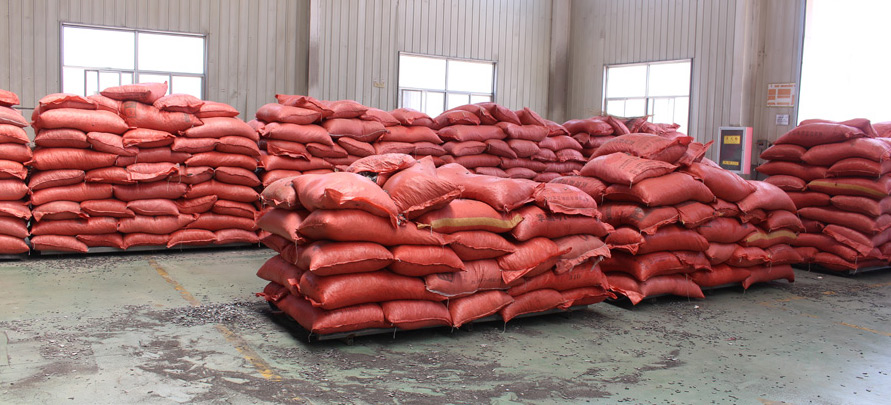 原材料仓库一角