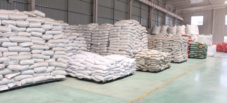 原材料仓库一角